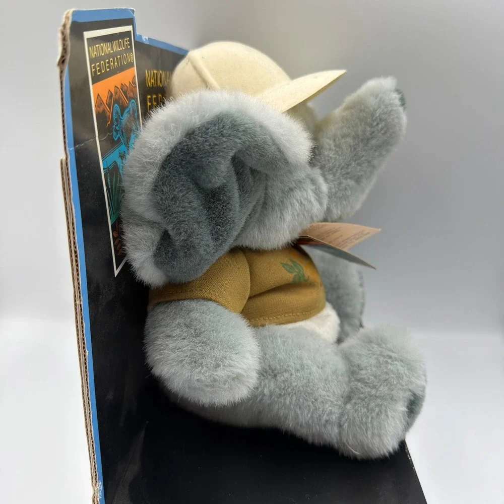 Vintage Dan Dee National Wildlife Federation Elephant Plush Safari Hat Shirt New